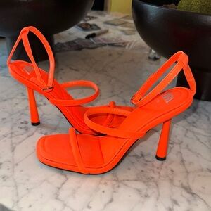Zara Bright Orange Heels
